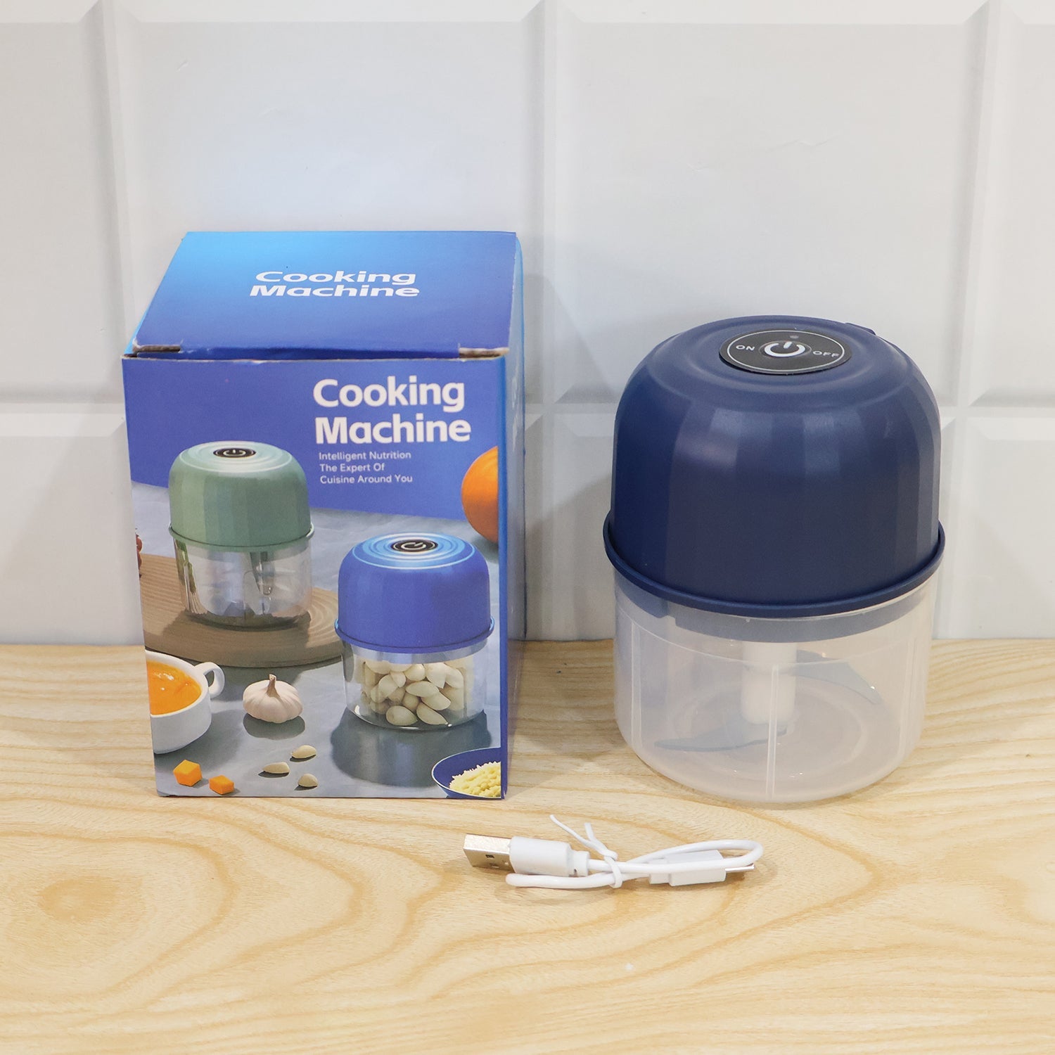 Usb Rechargeable Mini Food Chopper With Glass Bowl For Quick Kitchen Prep (1 Pc)
